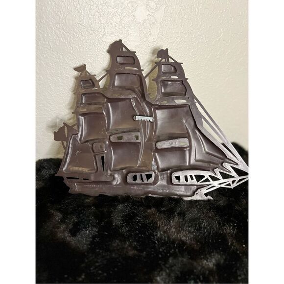 Vintage Syroco Homco #4261 Mid Century Wall Plaque Sailing Ship 12" h - Picture 4 of 9
